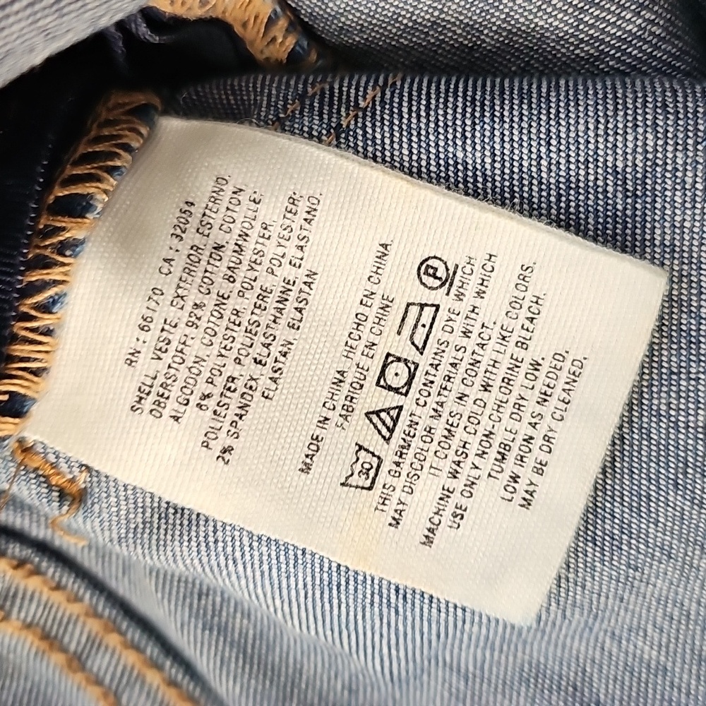 Anthropologie Pilcro Letterpress Jeans 27 Utility High Rise Cropped Bootcut Blue - Picture 9 of 9